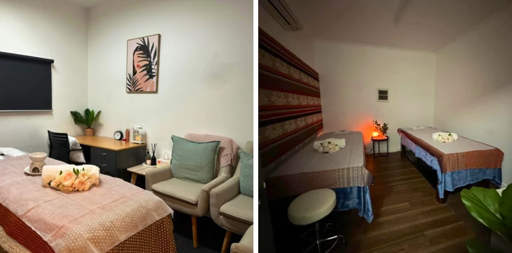 Massage rooms at CoCo Thai Massage & Spa